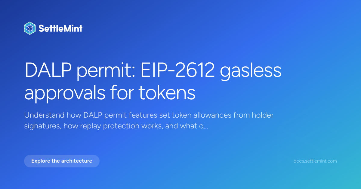 Permit | DALP Documentation | SettleMint