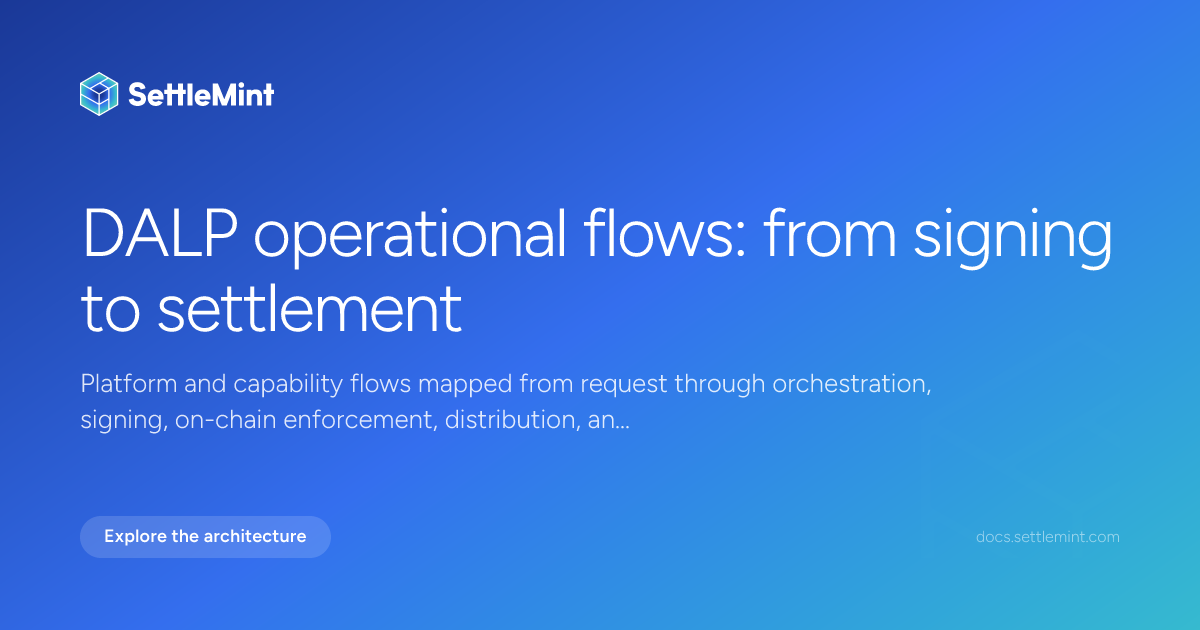 Overview | DALP Documentation | SettleMint