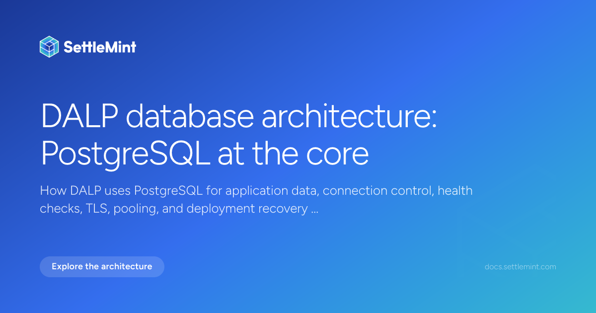 Database | DALP Documentation | SettleMint