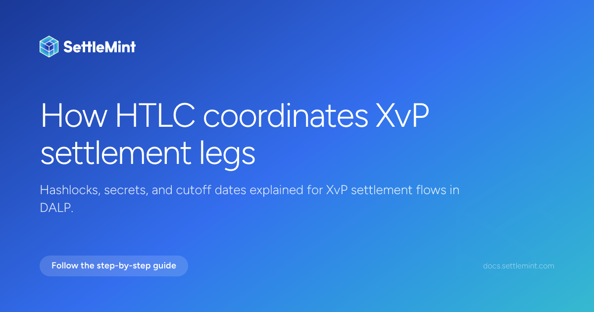 Htlc HTLC explained | DALP Documentation | SettleMint