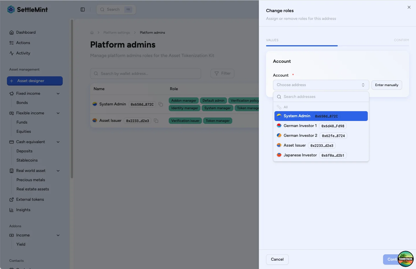 Recipient selector interface