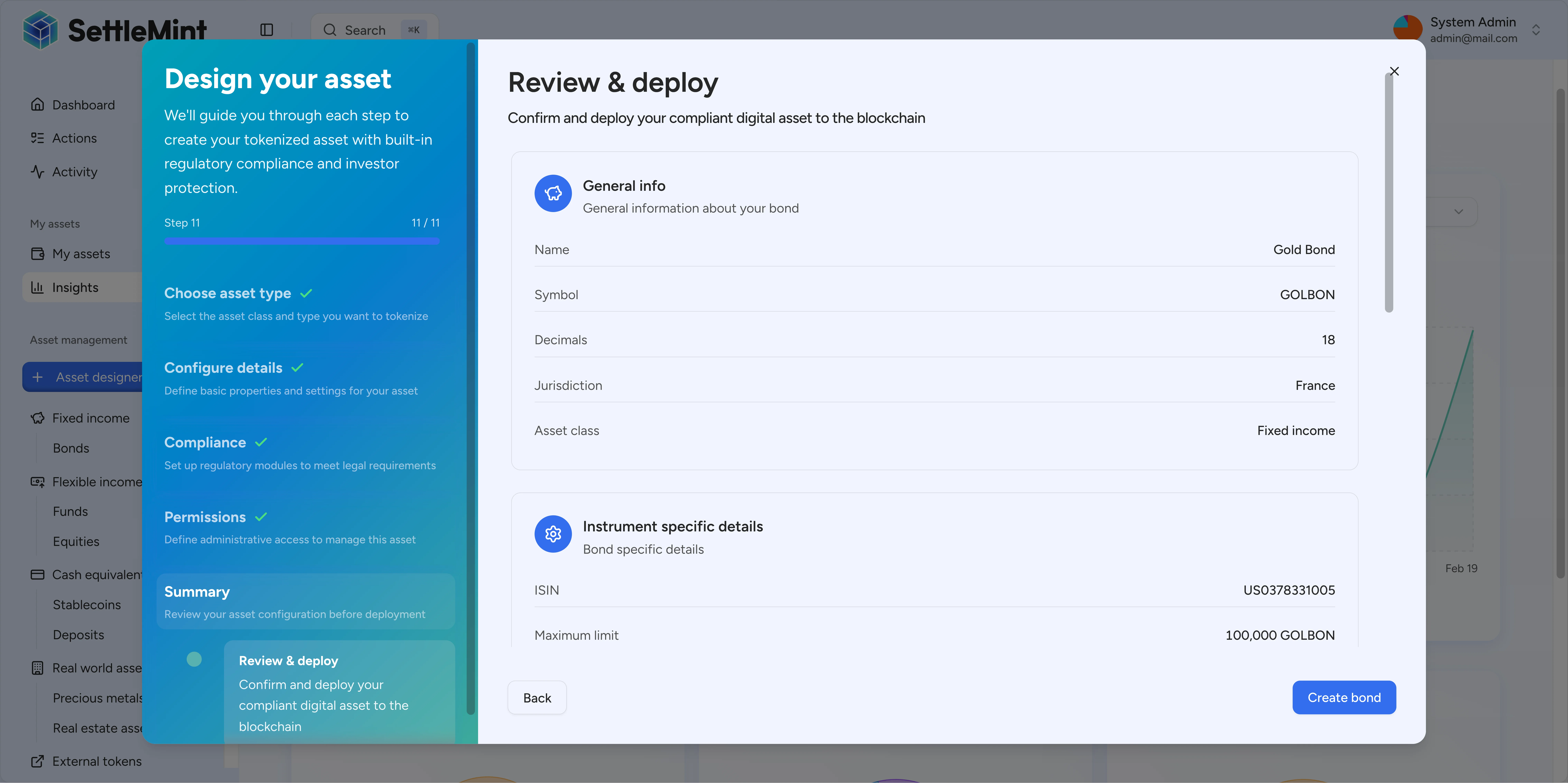 Review and deploy confirmation